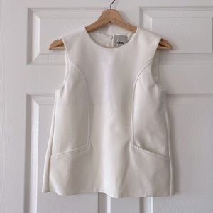 Asos sleeveless top white size us2